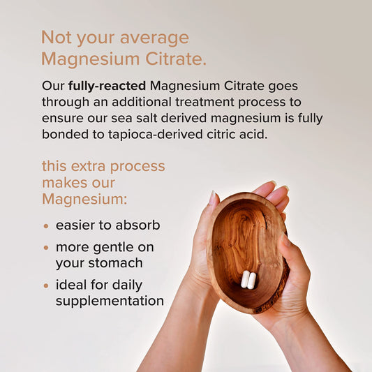 Rootcha magnesium zinc capsules designed for easy swallowing and daily mineral support.