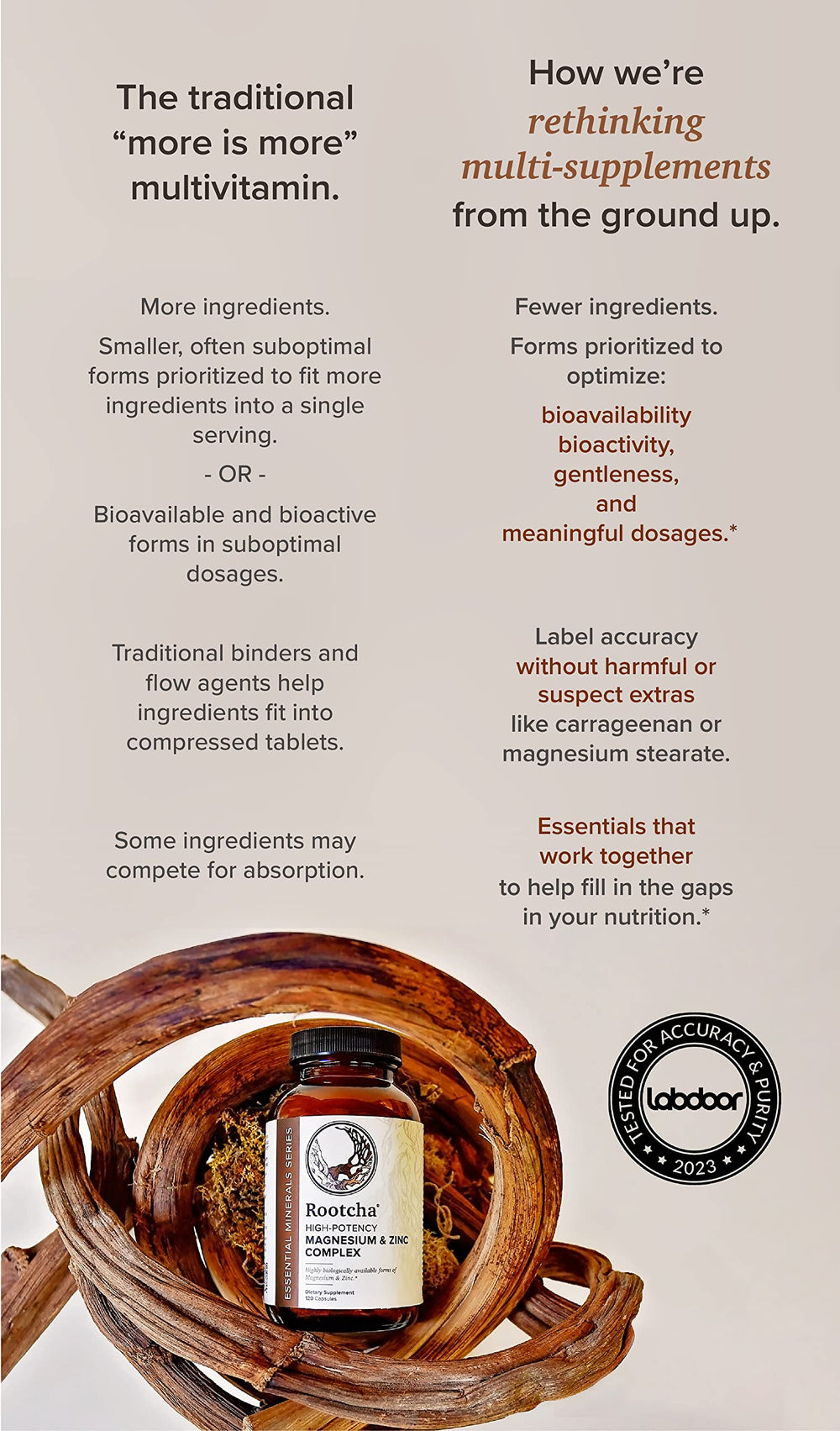 Rootcha serving size guide helps you dose with meals.