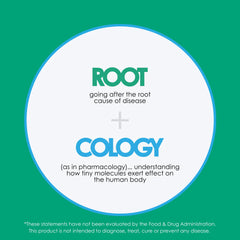 Rootcology founder Dr. Izabella Wentz branding on product image