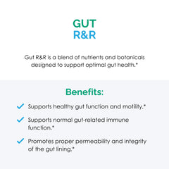 Rootcology Gut R&R Southern Peach nutrition facts detail serving content.