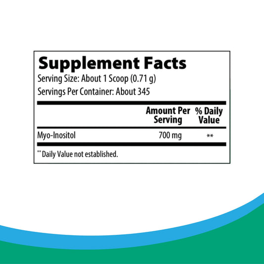 Rootcology Myo-Inositol powder scoop, showing precise serving for daily routines.