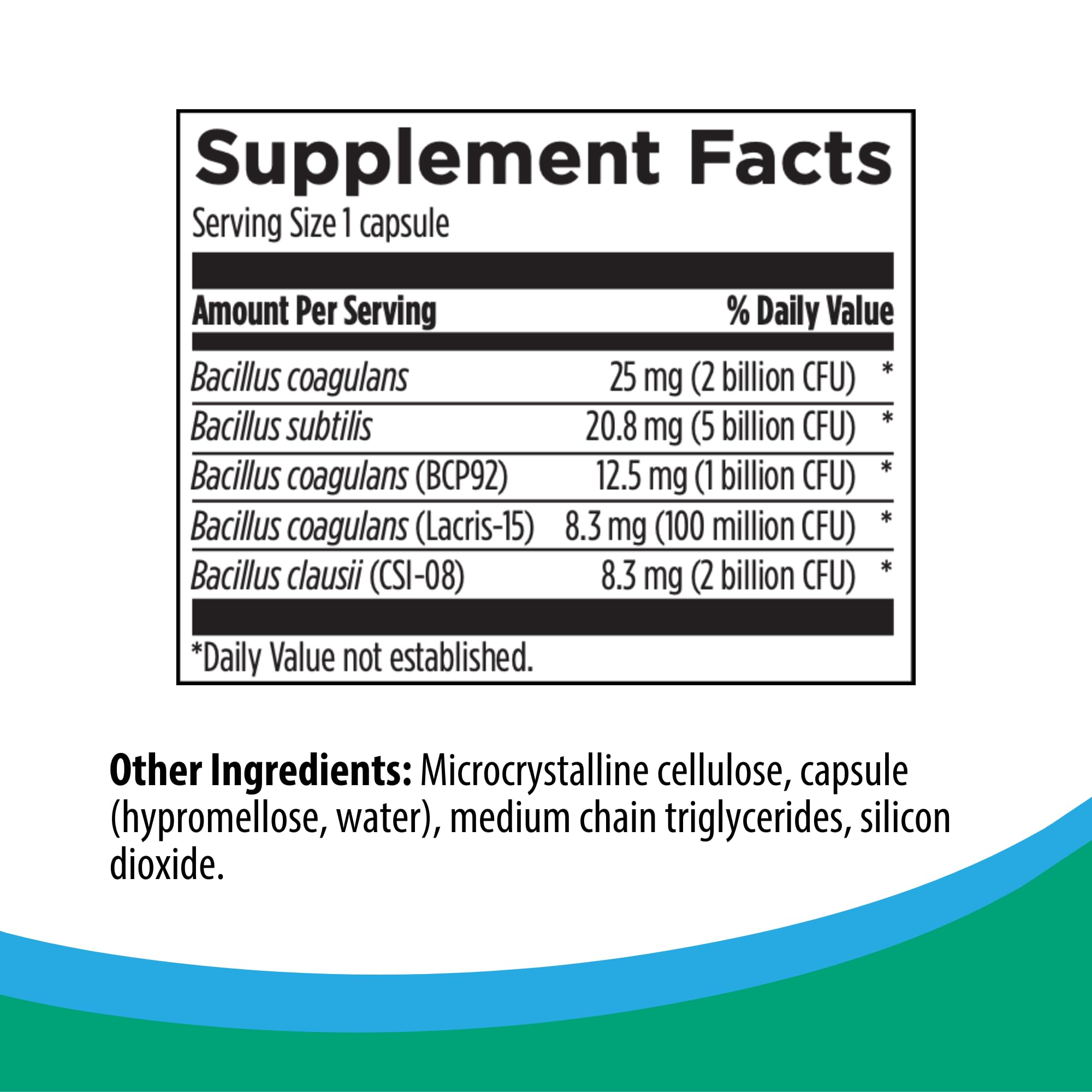 Close up of Rootcology Spore Flora capsules showing vegetarian capsules for daily use.