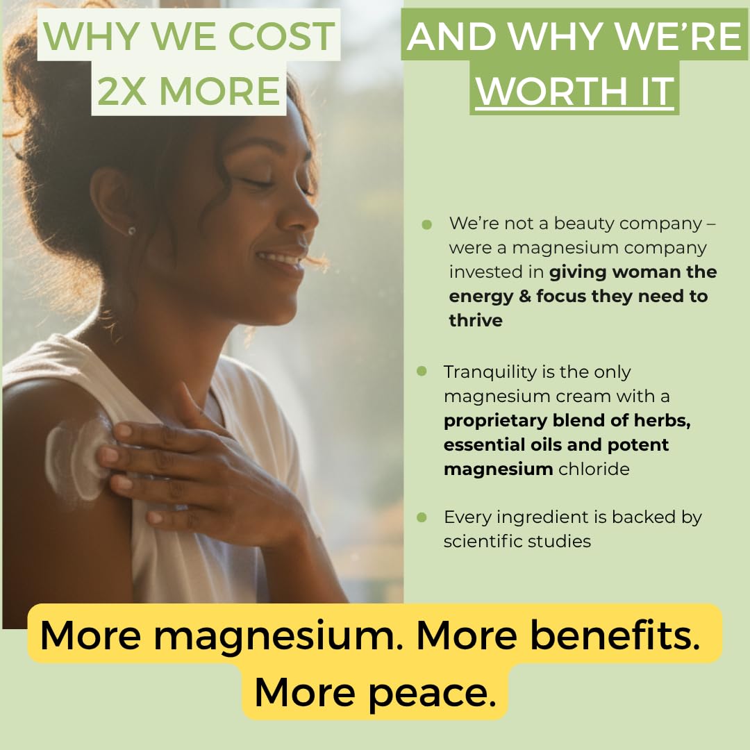 Rooted In magnesium cream close-up shows rapid absorption into the skin.
