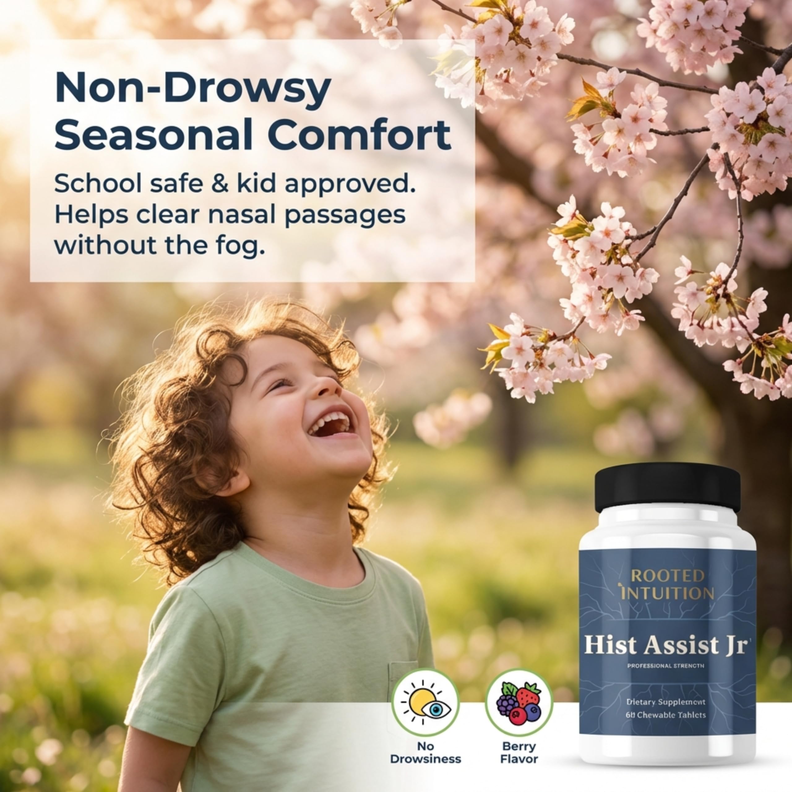 Hist Assist Jr chewables dissolve quickly for kid-friendly daily use.