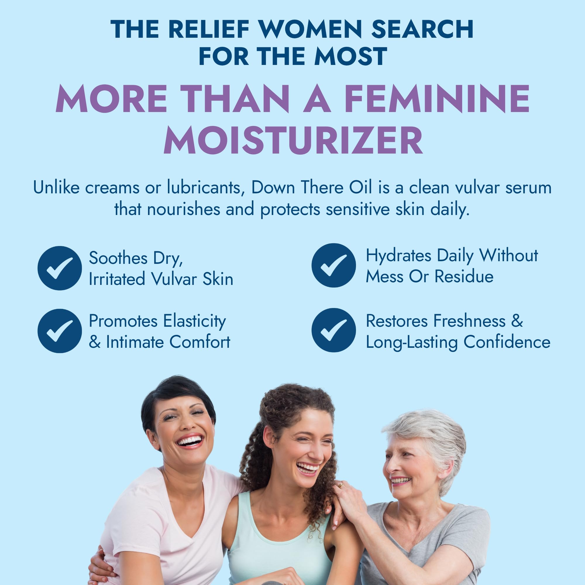 Rootganic Down There Oil daily use supports ongoing intimate care routine.