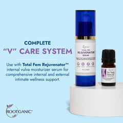 Rootganic Down There Oil expert-formulated by pelvic floor specialist.