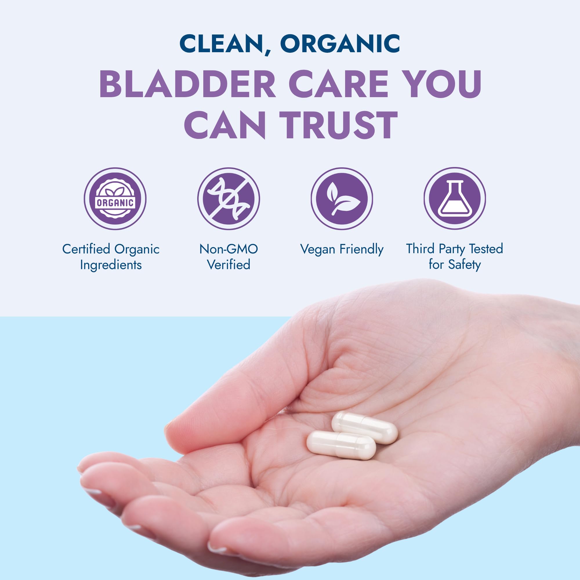 Rootganic Total Fem urinary health concept graphic suggests natural, plant-based support for feminine wellness.