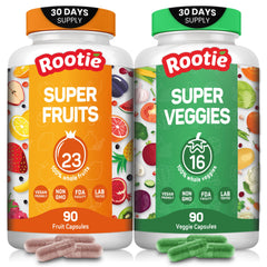 Rootie Fruits & Veggies bottle front for daily wellness