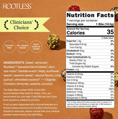 Rootless Seaweed Daily Bites Coconut Chai close-up texture highlighting whole-food ingredients