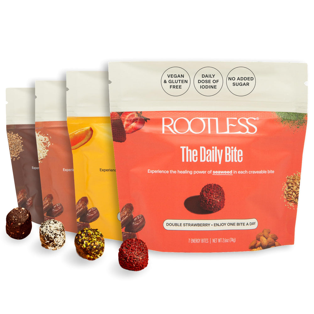Rootless Seaweed Daily Bites variety pack box for daily nourishment and balance.
