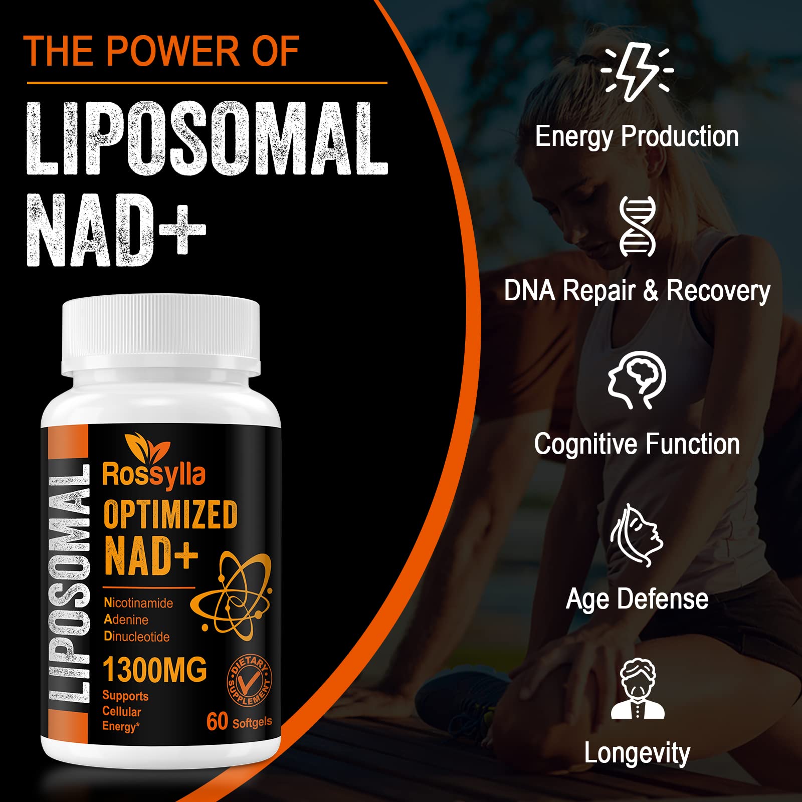 Detailed Rossylla label emphasizes 1300 mg per serving.
