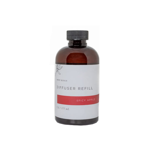 Rosy Rings Spicy Apple diffuser oil refill 6oz for home fragrance and aroma diffusion