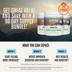 Three-pack box highlighting a multi-month supply for consistency.