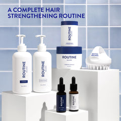 Routine Wellness Hair Growth Gluten-Free Statement: formula free from gluten and parabens.