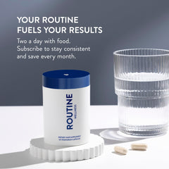 Routine Wellness Hair Growth Instructions: simple steps to take once daily.