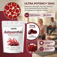 Rovina Astaxanthin with organic olive oil base for absorption.