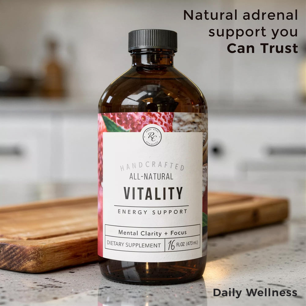 Fresh strawberries highlight natural flavor in Vitality Energy.