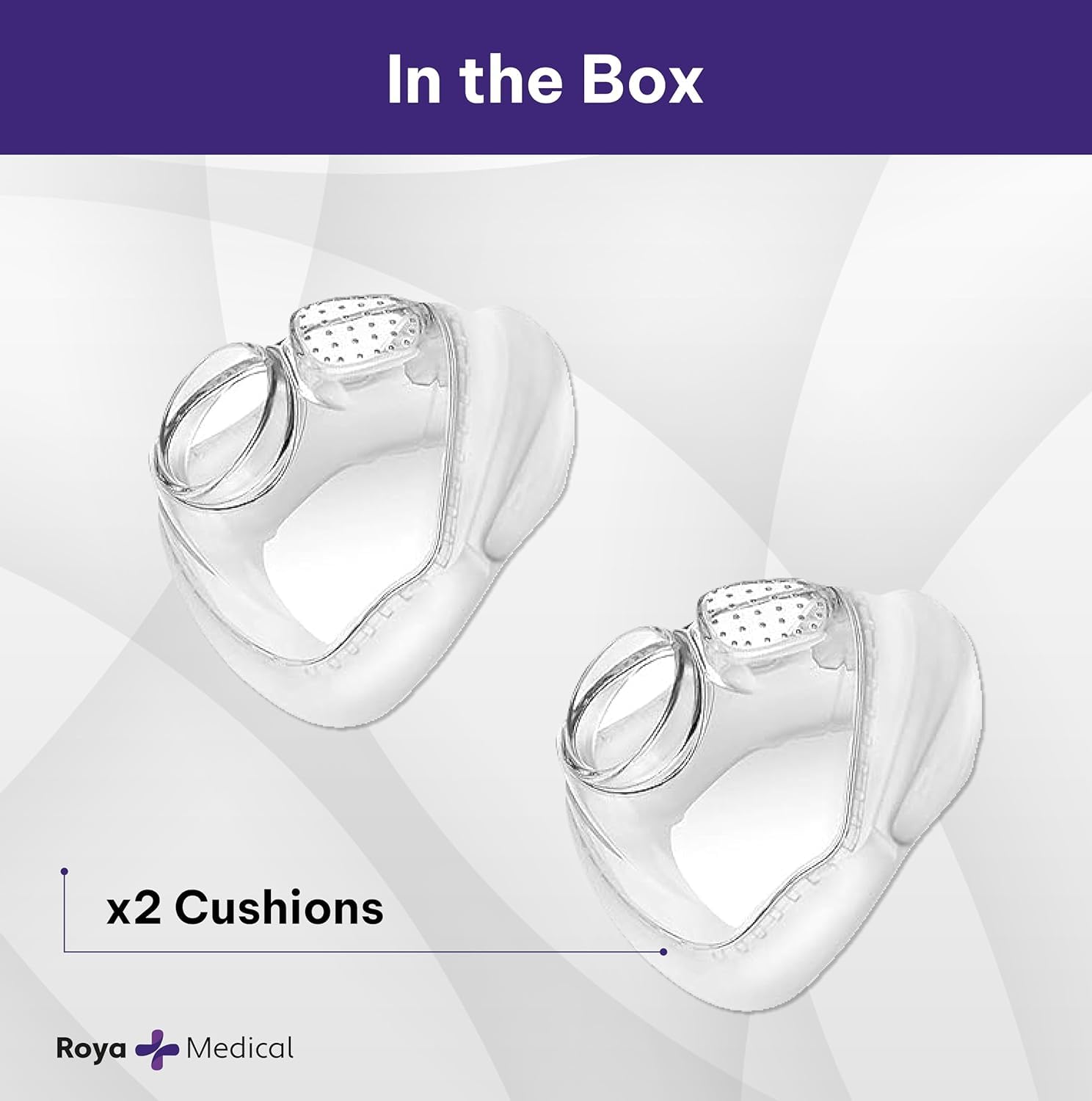 Roya Health Simplus FF cushion texture close-up highlighting soft, breathable material.