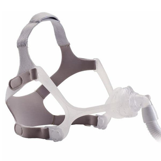 Roya Medical WISP nasal mask frame with cushions for a comfortable seal.