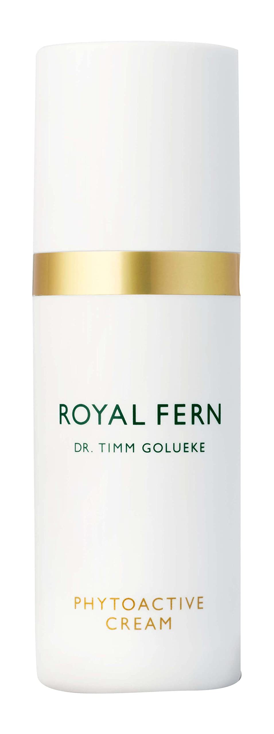 Royal Fern Phytoactive Cream 30ml bottle close-up for hydration and antioxidant protection.