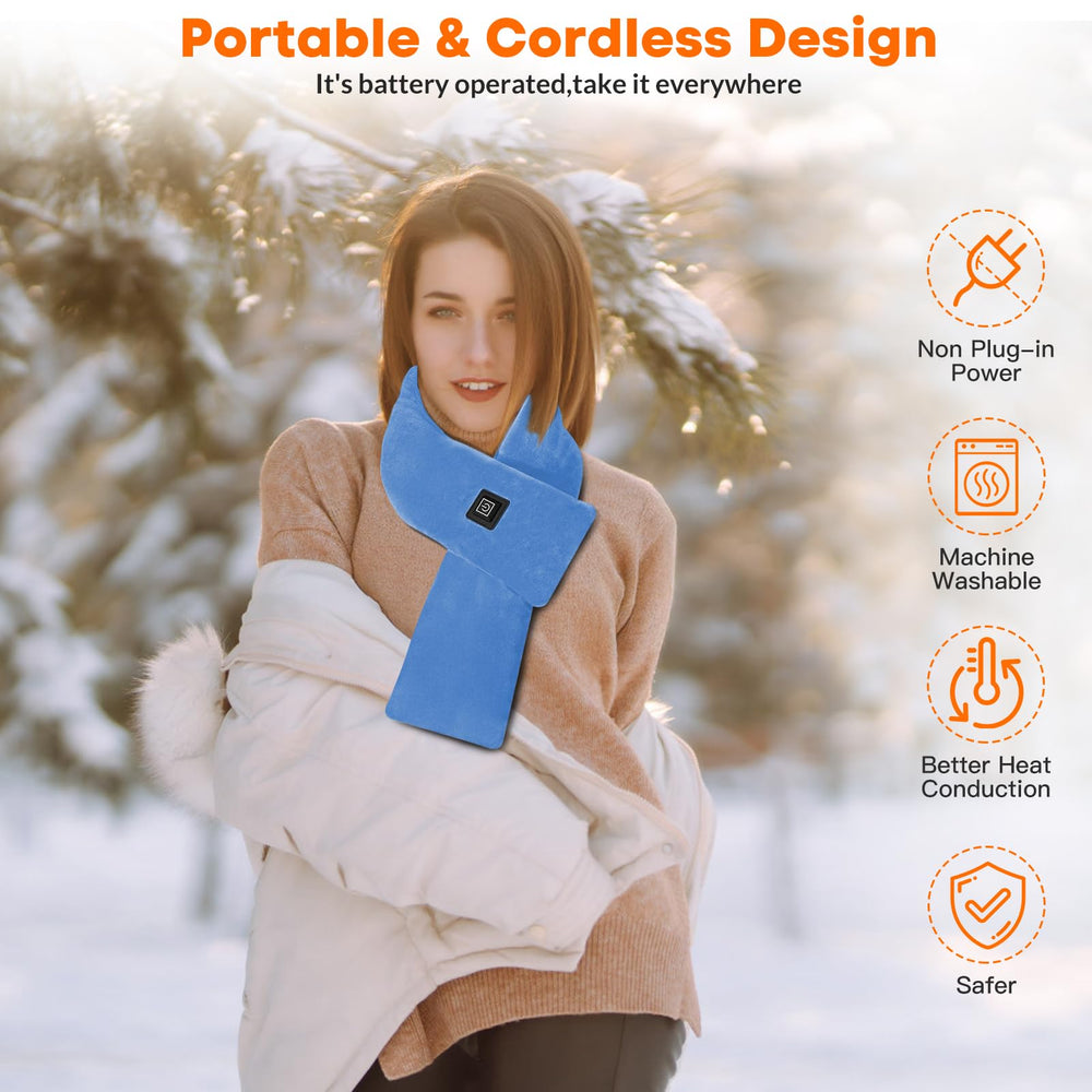 ROZEEYUU heat setting controls with LED indicators help select a comfortable temperature.