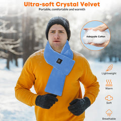 ROZEEYUU neck warming pad worn on neck shows portable comfort during work.