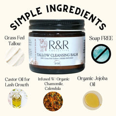 R&R Collective balm being applied to the hand for makeup removal