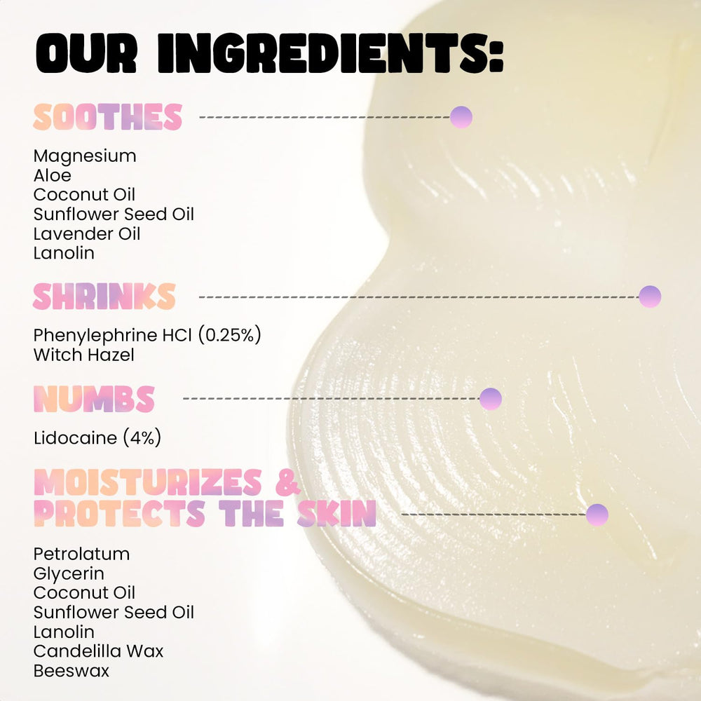 Rrhoid Rage Femme Fix coconut oil hydration nourishes skin.