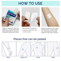 RSGRT Patch applied to clean skin shows easy daily wear.