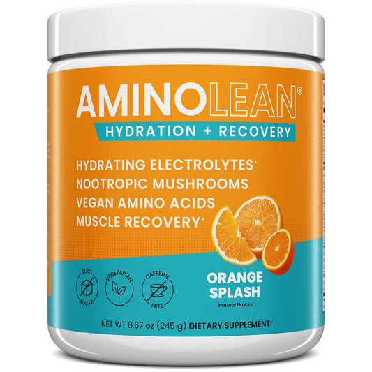 RSP NUTRITION AminoLean Recovery bottle ready for hydration during training.