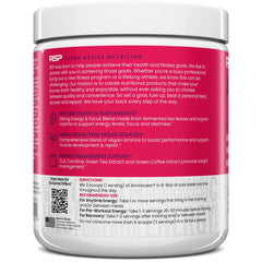 Vegan BCAAs and EAAs highlighted on label for performance