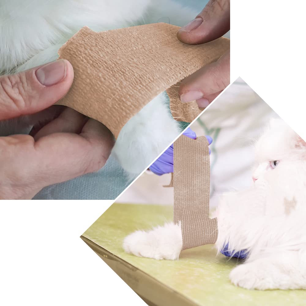 Hands tearing RUBY.Q wrap by hand for quick use