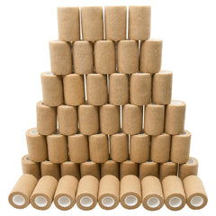 Ruby.Q self-adhesive bandage wraps, 48-pack, skin color for discreet use