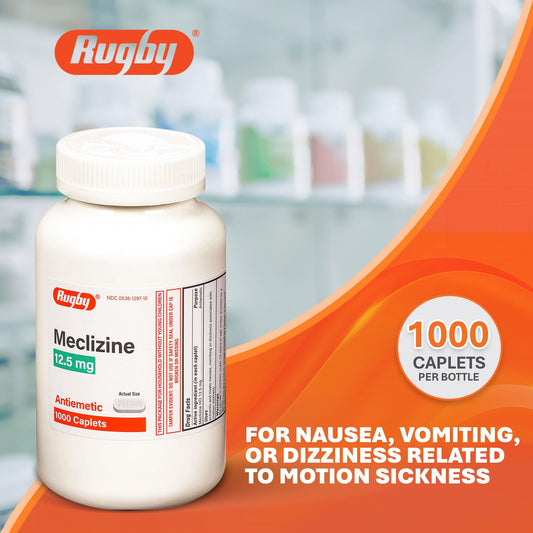 Rugby Laboratories meclizine travel pack kit for on-the-go relief