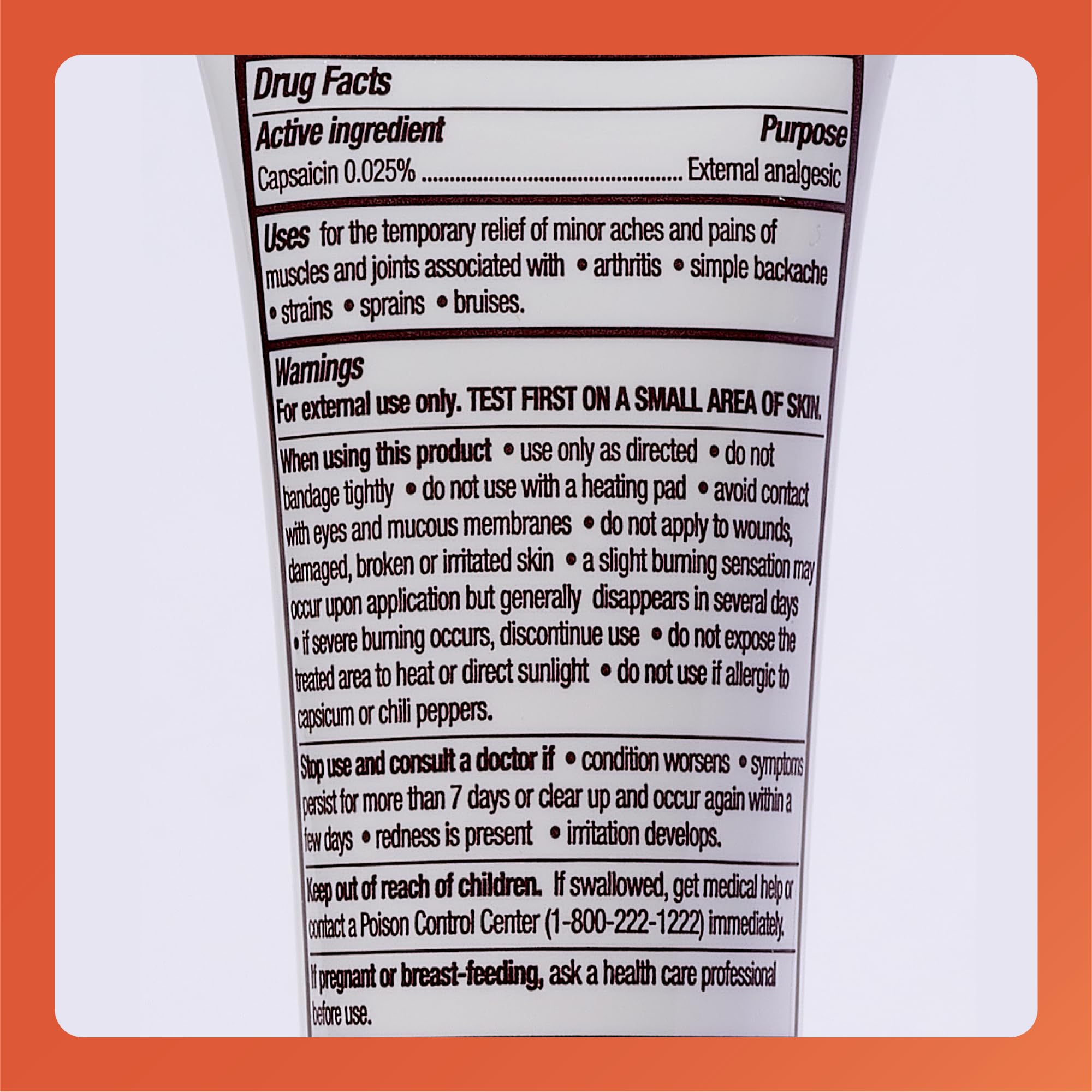 Rugby Laboratories packaging indicating a trusted capsaicin formulation