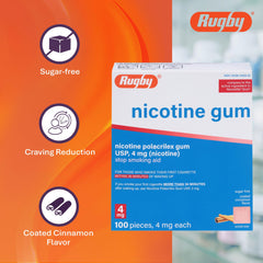 Gum foil-pack showing cinnamon coating and portion control