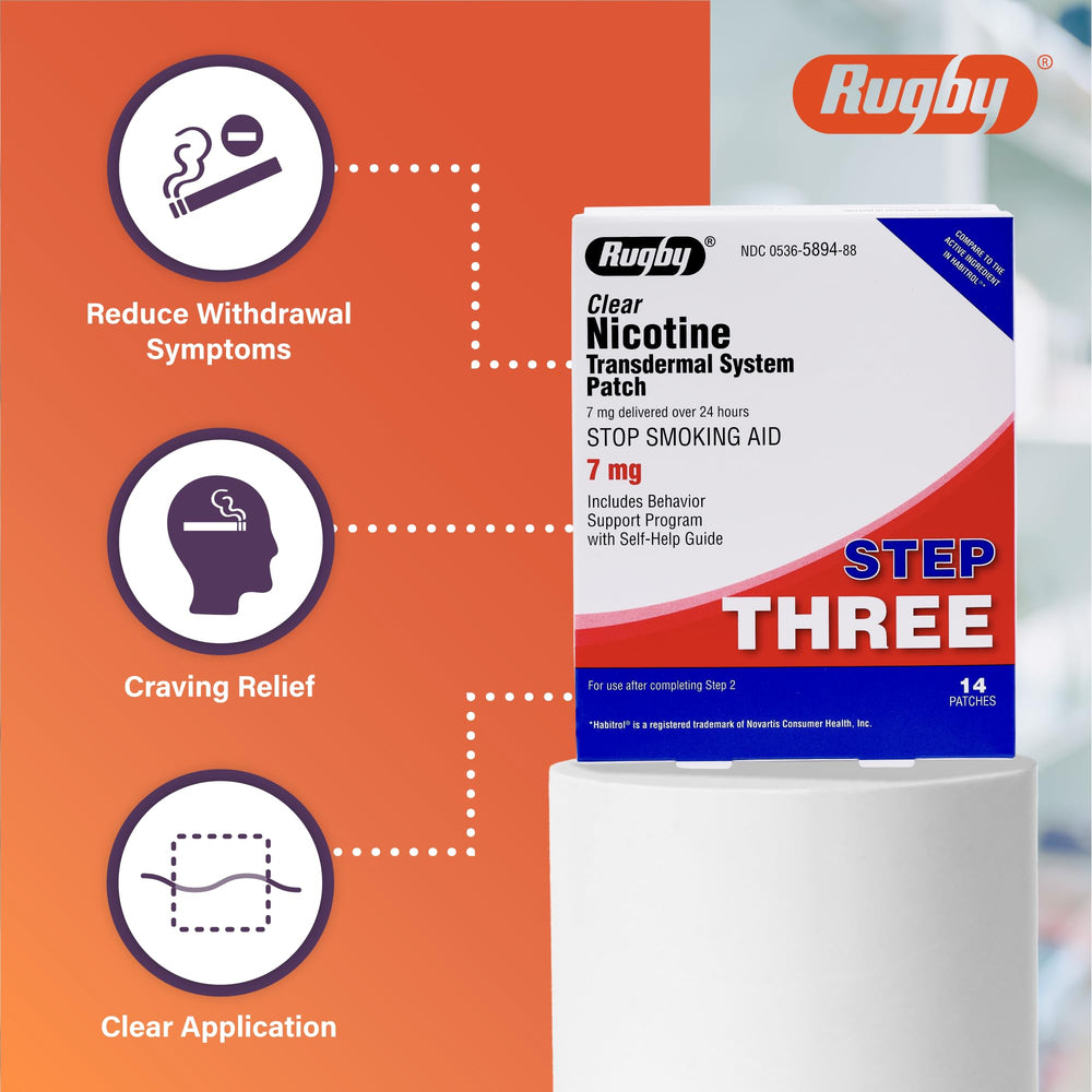 Rugby Step 3 patch pack front view for easy selection