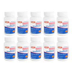 Rugby Laboratories ultra strength simethicone bottle ready for post-meal relief.