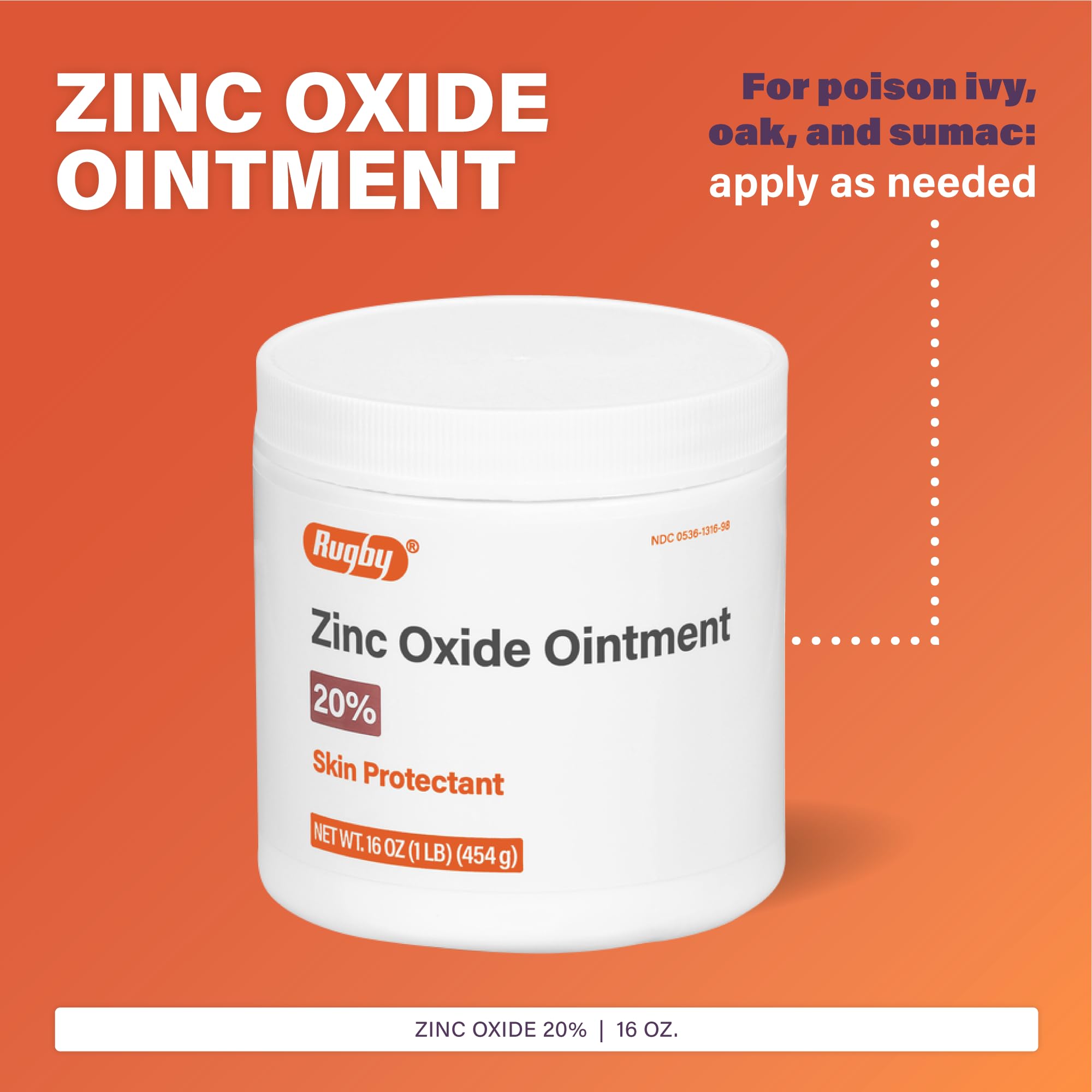 Application of Rugby zinc oxide ointment on skin for targeted use.