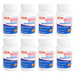 Rugby Ultra Strength gas relief bottle with softgels for adults.