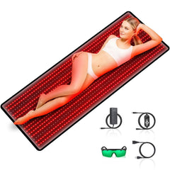 RUISQM red light therapy pad showing full-body coverage for convenient at-home sessions.