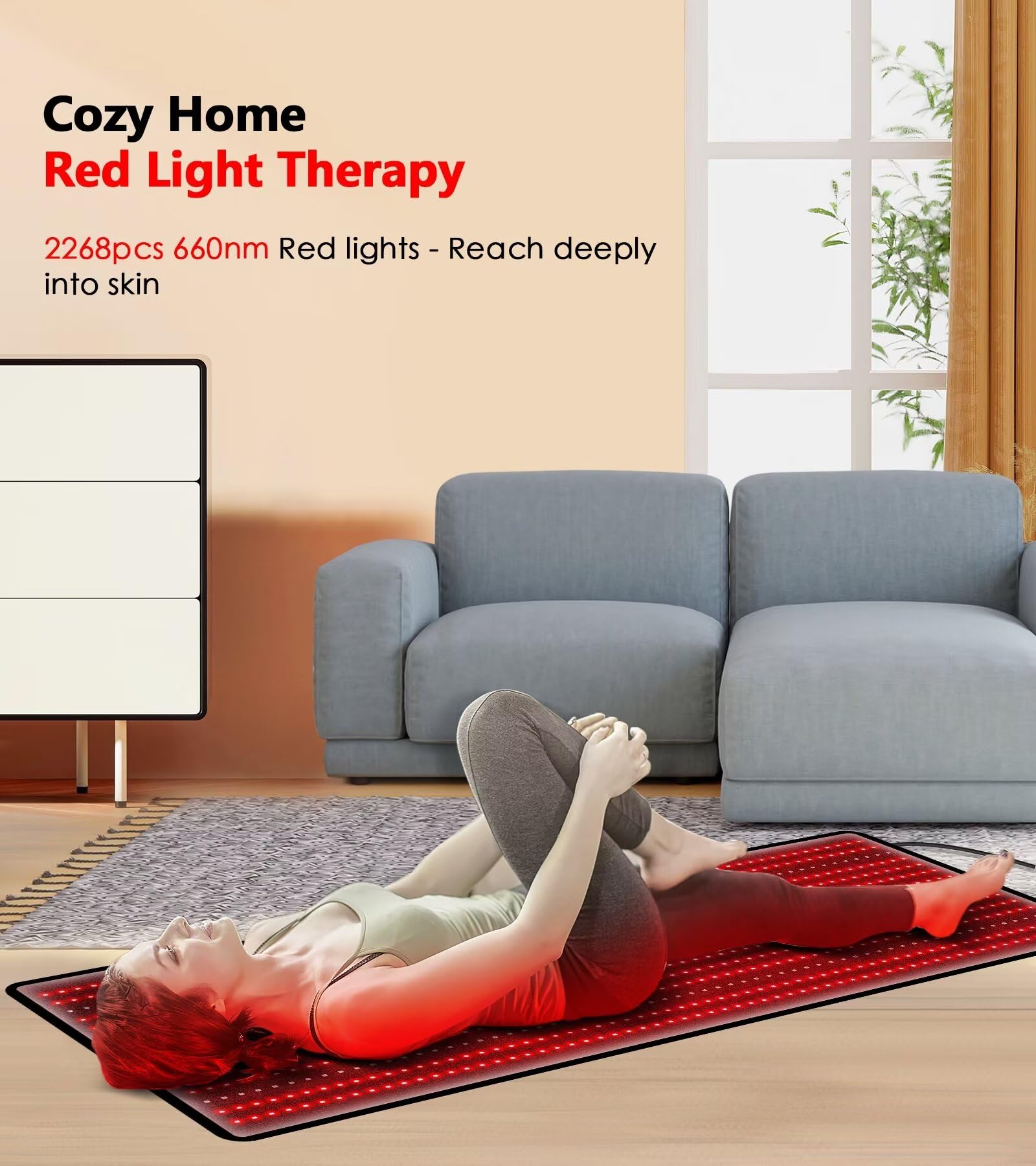 RUISQM soft fabric cover enhances comfort during sessions.