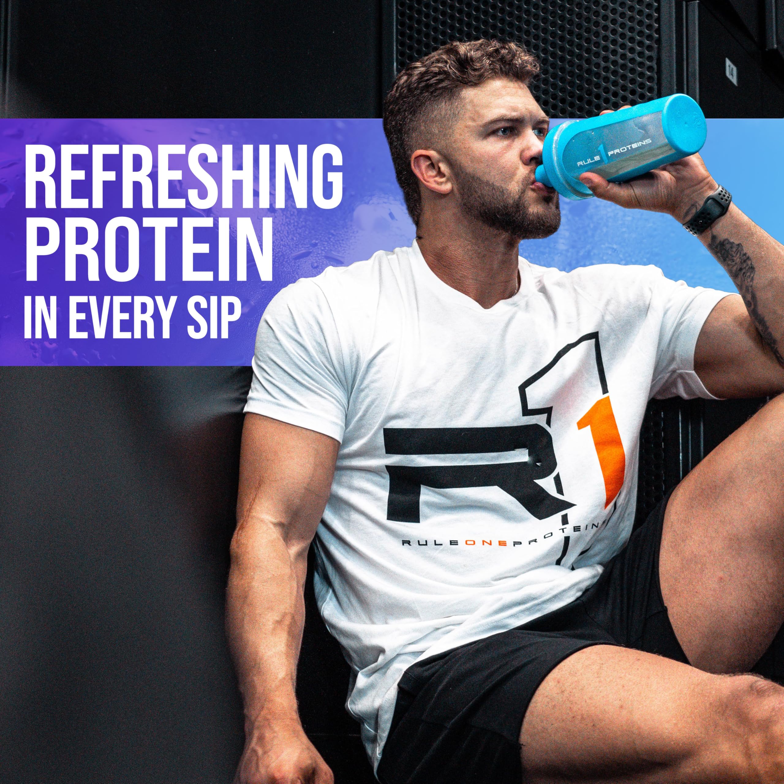 Rule 1 Clear Whey Isolate post-workout mixer offers zero sugar and low calories.