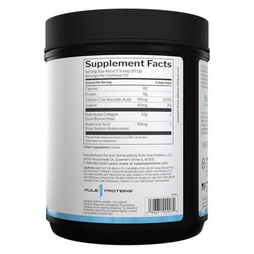 Rule 1 Collagen Peptides Powder scoop for convenient daily serving