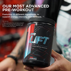 Rule 1 PreLIFT hydration scene with electrolytes for longer sessions