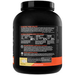 Rule 1 R1 whey isolate bottle pouring into a shaker.