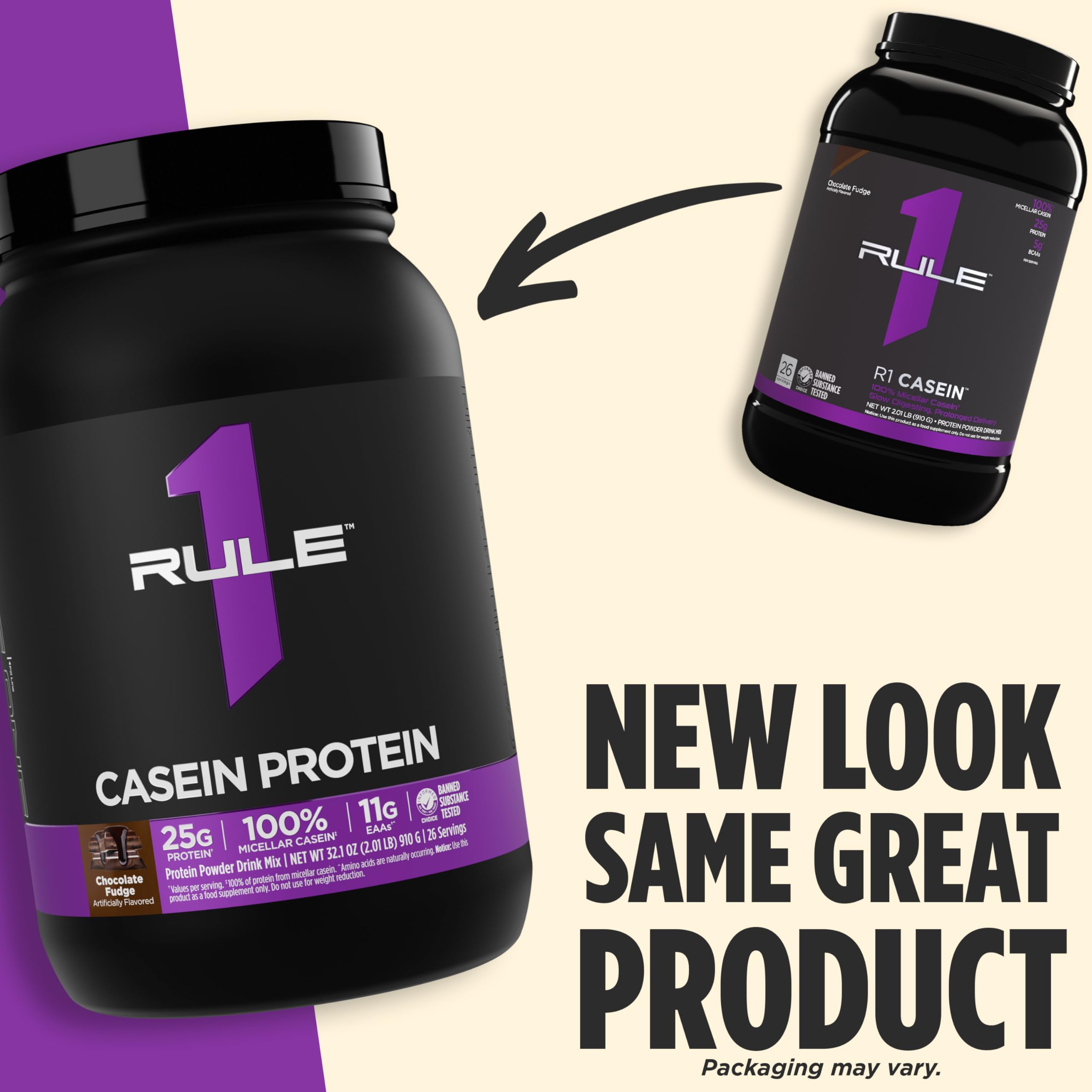 Rule 1 Casein Vanilla Creme nighttime setup overnight recovery support