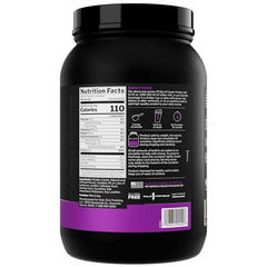 Rule 1 Casein Vanilla Creme scoop closeup highlights slow-release protein