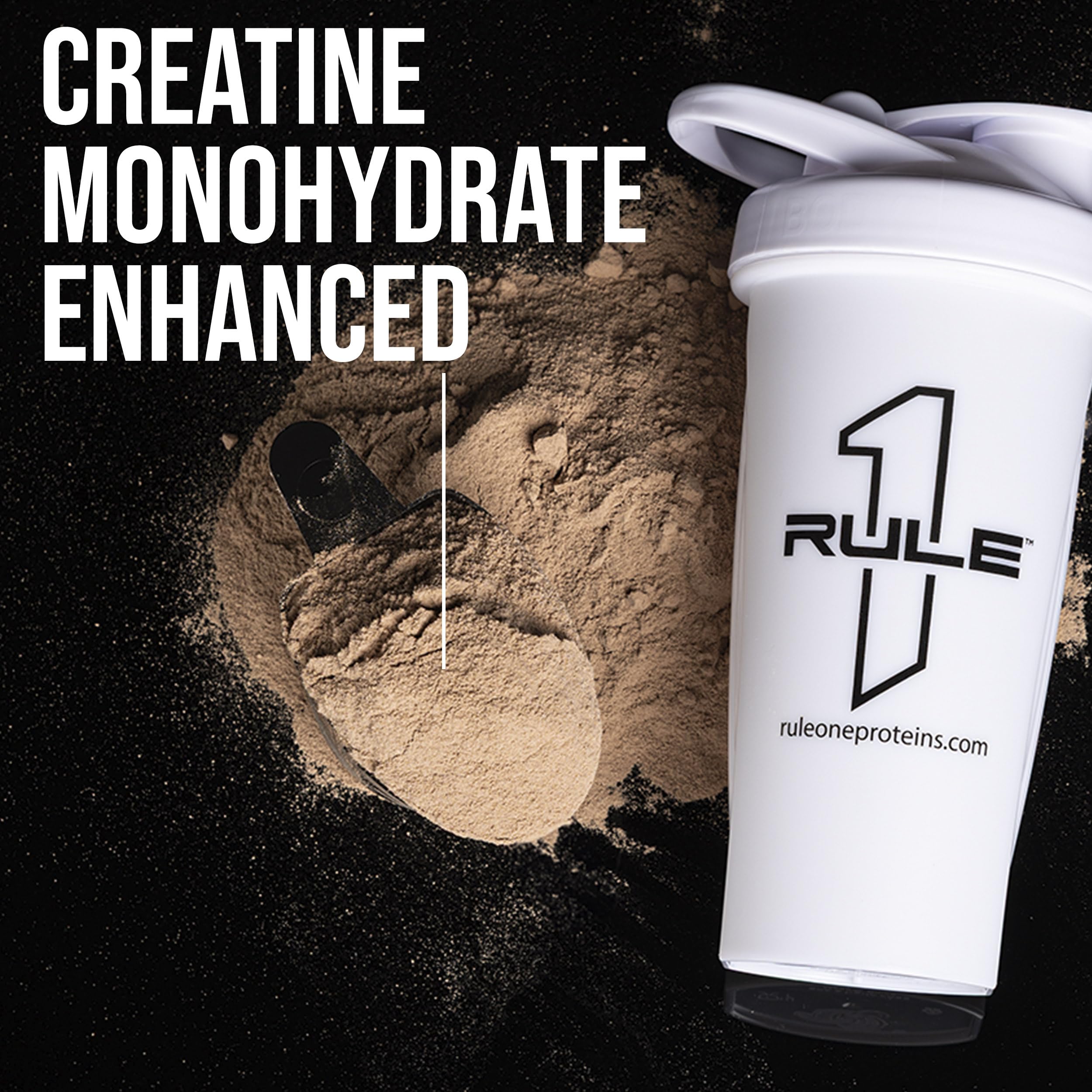 Rule1 Mass Gainer 6:1 carb-to-protein ratio graphic for fueling energy