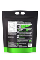 Rule1 Mass Gainer nutrition facts label for informed fueling